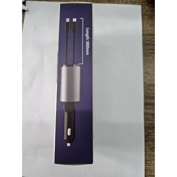 COCIVIVRE Retractable 4-in-1 Fast Charging Car Charger