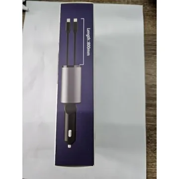 COCIVIVRE Retractable 4-in-1 Fast Charging Car Charger