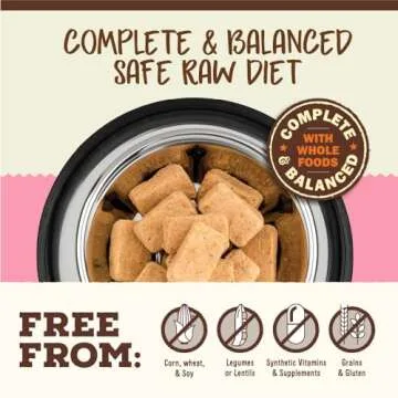 Primal Freeze-Dried Raw Cat Food Nuggets Beef Salmon 5.5 oz