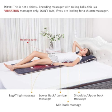 Snailax Massage Mat with Heat and Vibrating Nodes