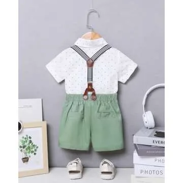 ZOEREA Toddler Baby Boy Clothes Gentleman's Outfit 1-5T