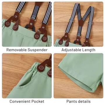 ZOEREA Toddler Baby Boy Clothes Gentleman's Outfit 1-5T