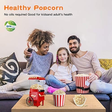AiKanbo Small Oil-Free Popcorn Machine for Healthy Snacking