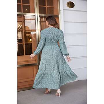 IN'VOLAND Plus Size Floral Maxi Dress for Women