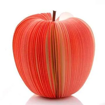 Apple-Shaped Sticky Notes - BinaryABC Memo Pads