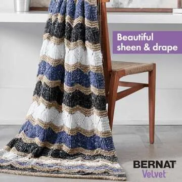 Bernat Velvet Gray Orchid Yarn - 2 Pack of 300g/10.5oz - Polyester - 5 Bulky - 315 Yards - Knitting/Crochet