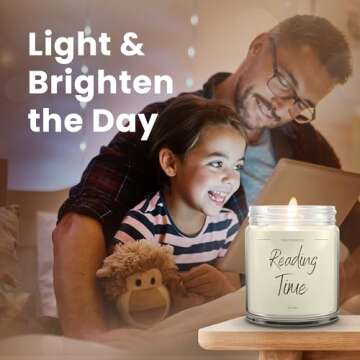 1OAK Vanilla Soy Candles - Reading Candle - Book Candle - Gifts for Readers - Cool Gifts for Book Lovers Women - Book Reader Gifts - Gifts for People Who Like to Read - Book Themed Gifts