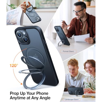 TORRAS Ultra Magnetic Ostand for iPhone 15 Case