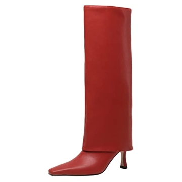 Goolita Women's Stiletto Heel Knee High Boots - Perfectly Comfortable & Stylish