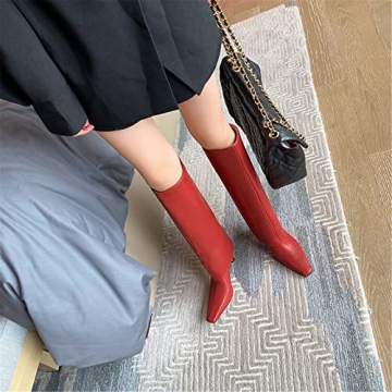 Goolita Stylish Stiletto Knee High Boots for Women