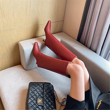 Goolita Stylish Stiletto Knee High Boots for Women