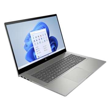 HP Envy 17 2023 Business Laptop 17.3" FHD IPS Touchscreen 10-Core Intel i7-1355U 32GB DDR4 2TB SSD NVDIA GeForce RTX 3050 4GB GDDR6 Thunderbolt 4 Wi-Fi 6E Backlit KB Windows 11 Pro w/ 32GB USB Drive