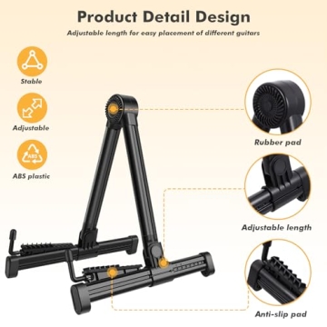 UPELLA Lightweight Guitar Stand - Portable & Protective