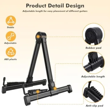 UPELLA Lightweight Guitar Stand - Portable & Protective