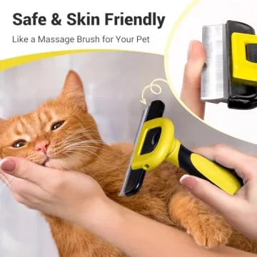 MIU COLOR Pet Grooming Brush for Dogs & Cats - Reduce Shedding Easily