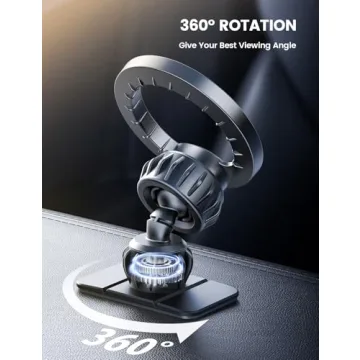 Lamicall for Magsafe Car Mount - [20X N55 Magnets] Magnetic Phone Holder for Your Car Dashboard Vent Car Mount with 360 Rotatable Car Phone Holder for iPhone 16 15 14 13 12 Pro Plus Max Mini