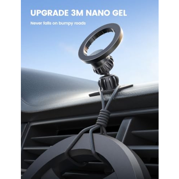 Lamicall for Magsafe Car Mount - [20X N55 Magnets] Magnetic Phone Holder for Your Car Dashboard Vent Car Mount with 360 Rotatable Car Phone Holder for iPhone 16 15 14 13 12 Pro Plus Max Mini