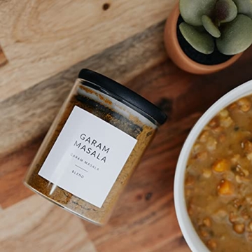 SAVVY & SORTED Spice Labels for Indian Spices - Waterproof Stickers