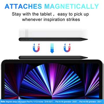 Stylus Pen for iPad with Palm Rejection & Tilt Sensitivity