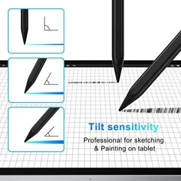 Stylus Pen for iPad with Palm Rejection & Tilt Sensitivity