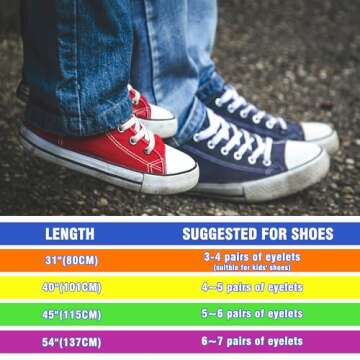 Auihiay 24 Pairs Flat Colored Shoelaces Shoestrings for Sneakers Skate Shoes Sport Shoes Boots, 24 Colour, 1 m
