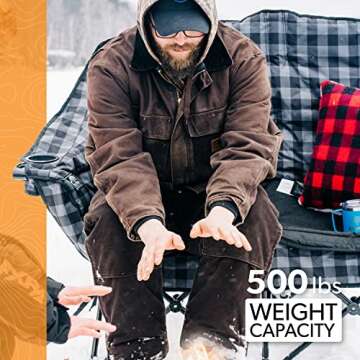 KUMA Bear Buddy Heated Chair for Cozy Outdoor Comfort