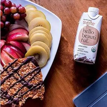 Svelte Organic Protein Shake, Chocolate, 11 Ounce (Pack of 8)