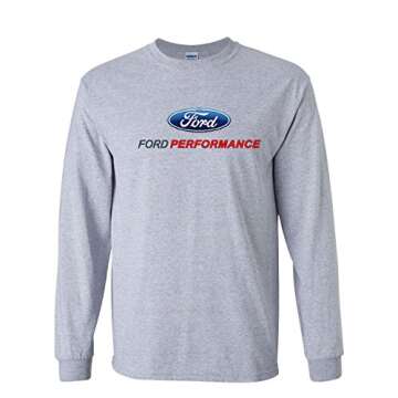 Ford Performance Long Sleeve T-Shirt Ford Mustang GT ST Racing Grey X-Large