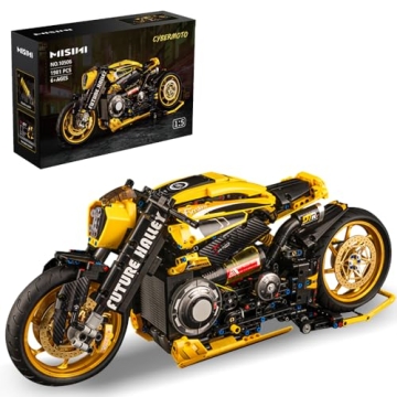 MISINI 10506 2077 Cyberpunk Motorcycle Toys Kit, 1: 5 Motorcycle Model Kit, Build a Cool Motorcycle ...