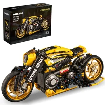 MISINI 10506 2077 Cyberpunk Motorcycle Toys Kit, 1: 5 Motorcycle Model Kit, Build a Cool Motorcycle ...