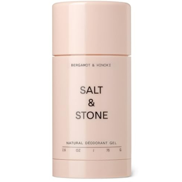 SALT & STONE Sensitive Skin Natural Deodorant Gel for Women & Men | Bergamot & Hinoki | Aluminum Fre...