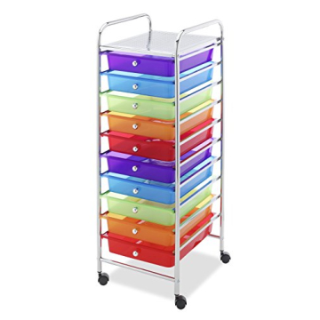 Whitmor Rolling Craft Organizer Cart with 10 Drawers