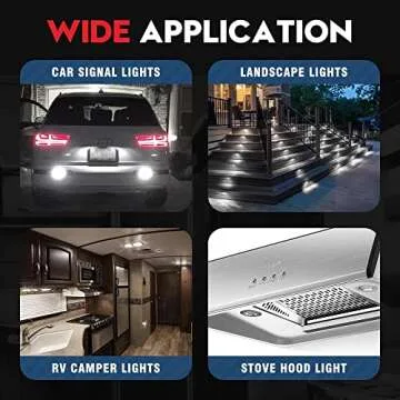 VEHICODE 921 LED Bulb RV Interior White 912 922 906 194 T10 Wedge Base Dome Light 12V Replacement for Camper Trailer Cargo Marine T15 Car Reverse T5 Landscape Outdoor Lamp (20 Pack)