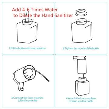 Soap Dispenser Automatic Touchless Rechargeable Foam Soap Dispenser Plastic for Bathroom/Shower/Kitchen White/Blue