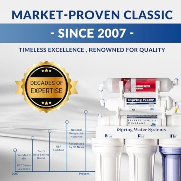 iSpring RCC7AK 6-Stage RO Water Filter, pH+ Remineralization