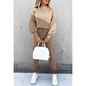 Fixmatti Women's Colorblock Sweatsuit Lounge & Sport Set