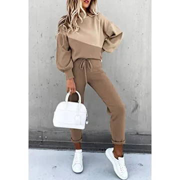 Fixmatti Women's Colorblock Sweatsuit Lounge & Sport Set