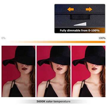 Kiwifotos Mini LED Video Light for Sony ZV-E10 II ZVE10 ZV-1F ZV1F ZV-1 II ZV1 ZV1II A6000 A6100 A6300 A6400 Nikon Z30 Z50 Z6 Z7 & More Cameras, for Vlog Shooting Recording, Portable & Rechargeable