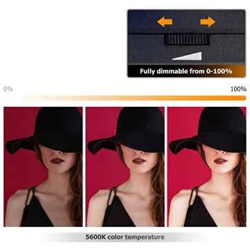 Kiwifotos Mini LED Video Light for Sony ZV-E10 II ZVE10 ZV-1F ZV1F ZV-1 II ZV1 ZV1II A6000 A6100 A6300 A6400 Nikon Z30 Z50 Z6 Z7 & More Cameras, for Vlog Shooting Recording, Portable & Rechargeable