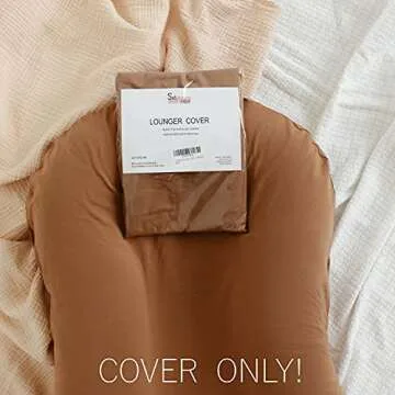 SA ACCESSORIES Lounger Cover Compatible with Snuggle Me Loungers - Soft & Skin-Friendly Cotton - Replacement Cover ONLY – Brown