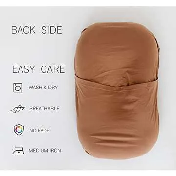 SA ACCESSORIES Lounger Cover Compatible with Snuggle Me Loungers - Soft & Skin-Friendly Cotton - Replacement Cover ONLY – Brown