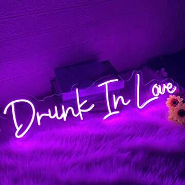 Custom Neon Sign, Personalized Led Neon Signs, Neon Signs for Wall Decor, LED Sign for Bedroom Decor...