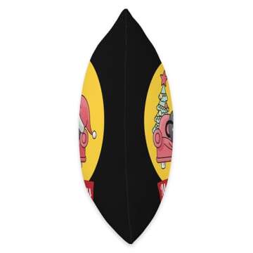 The Cozy Mystery Company Merry Christmas Cute Santa Cat Throw Pillow, 18x18, Multicolor