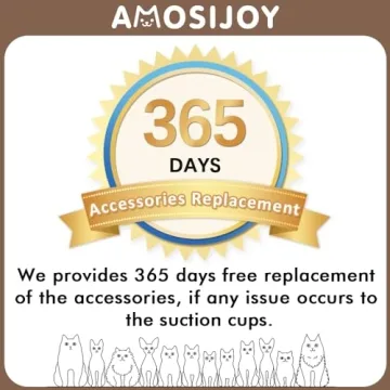 AMOSIJOY Cat Window Perch - Hammock for Indoor Cats