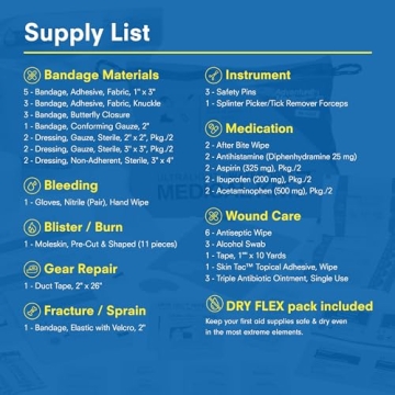 Ultralight Waterproof Medical Kit for Adventurers