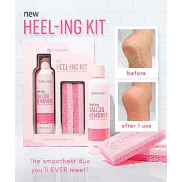 Salon Grade Kiara Sky Heeling Callus Remover Set for Feet
