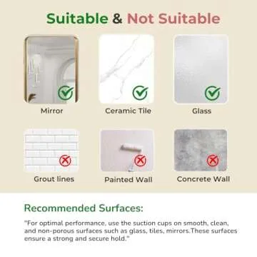 DEEIF Soap Dish for Shower, Suction Cup Bathroom Soap Dish Holder for Shower Wall, Self Draining Shower Bar Soap Holder (Clear- 1 Tier)