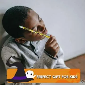 BAISDY 60 Halloween Pencils for Kids School Supplies