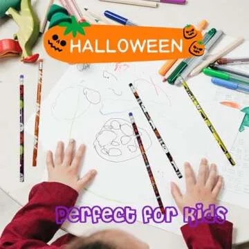 BAISDY 60 Halloween Pencils for Kids School Supplies