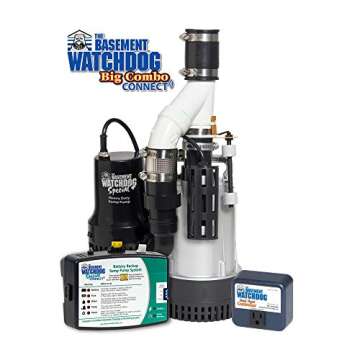 American Fluorescent BW4000 1730 GPH Combination Sump Pump with Back-Up
